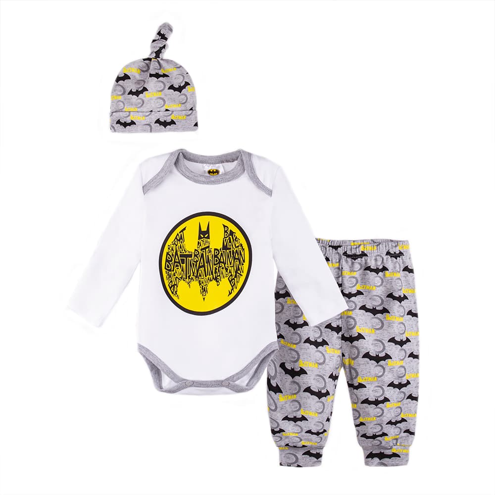 Комплект для детей (боди+штаны+шапочка) 62-86 Disney Batman BM18268