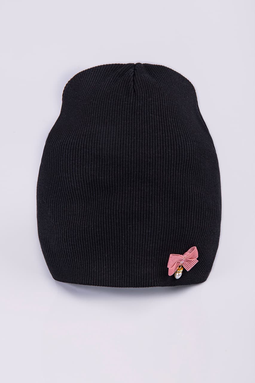 Шапка Белинда трикот.двойная Talvi 03087 чорний