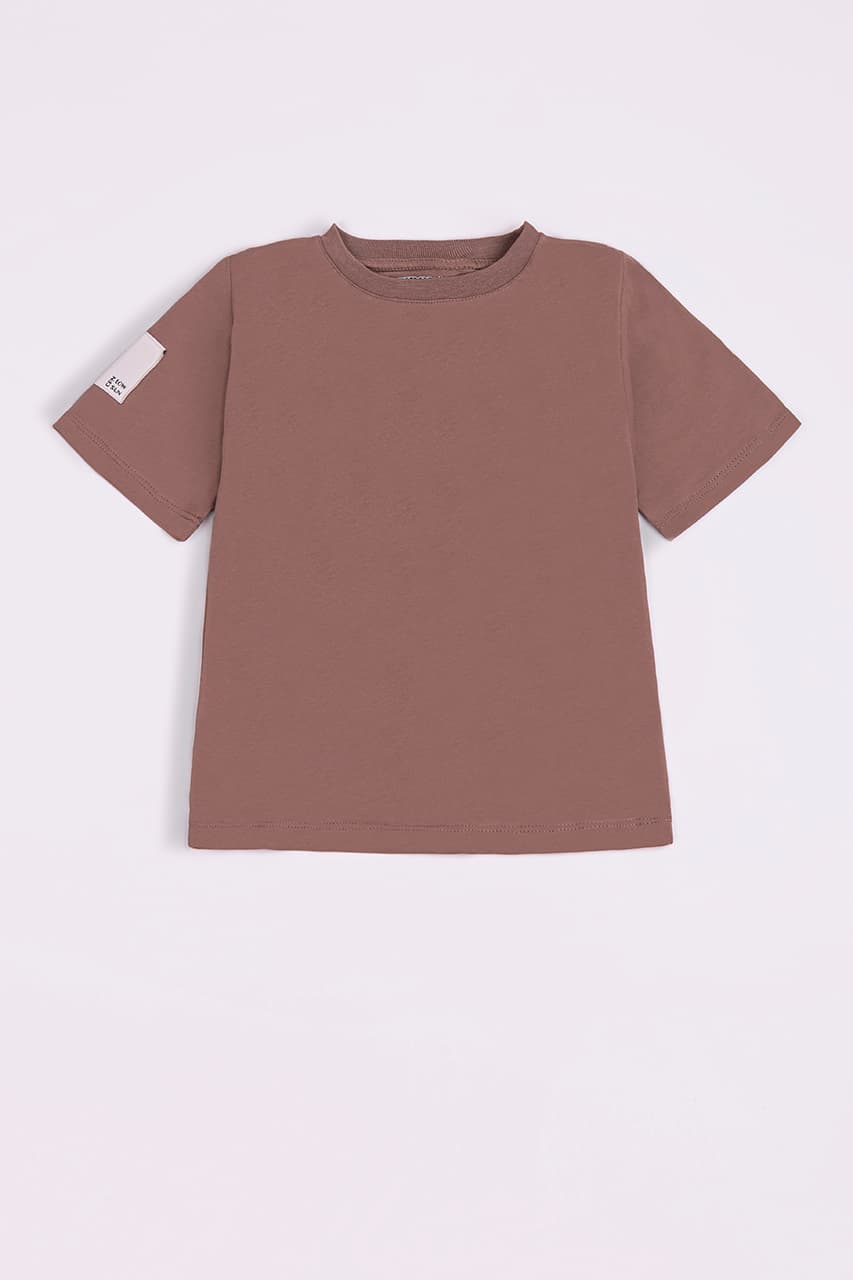 Футболка oversize хлопчик 055 коричневий