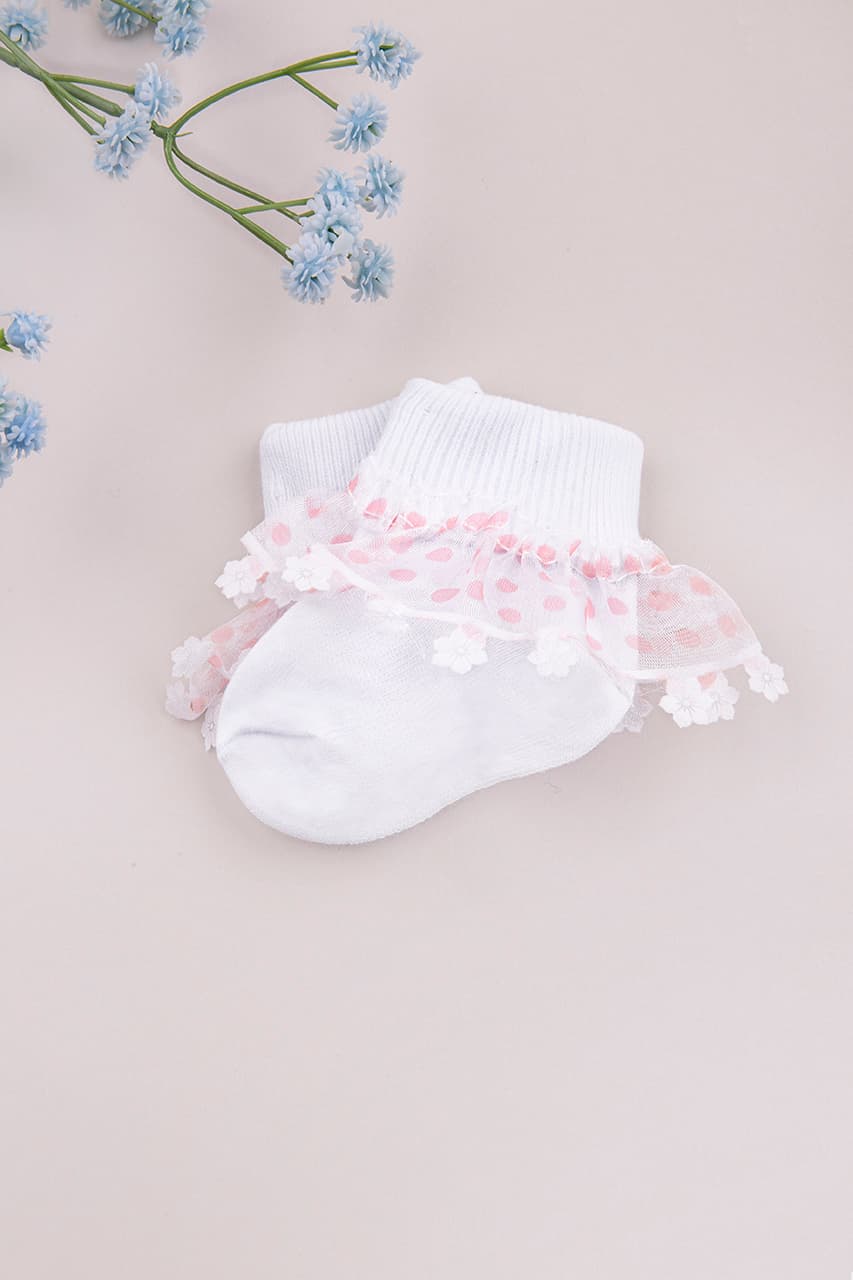 Шкарпетки 0-6 Twins Baby 0002 -білий