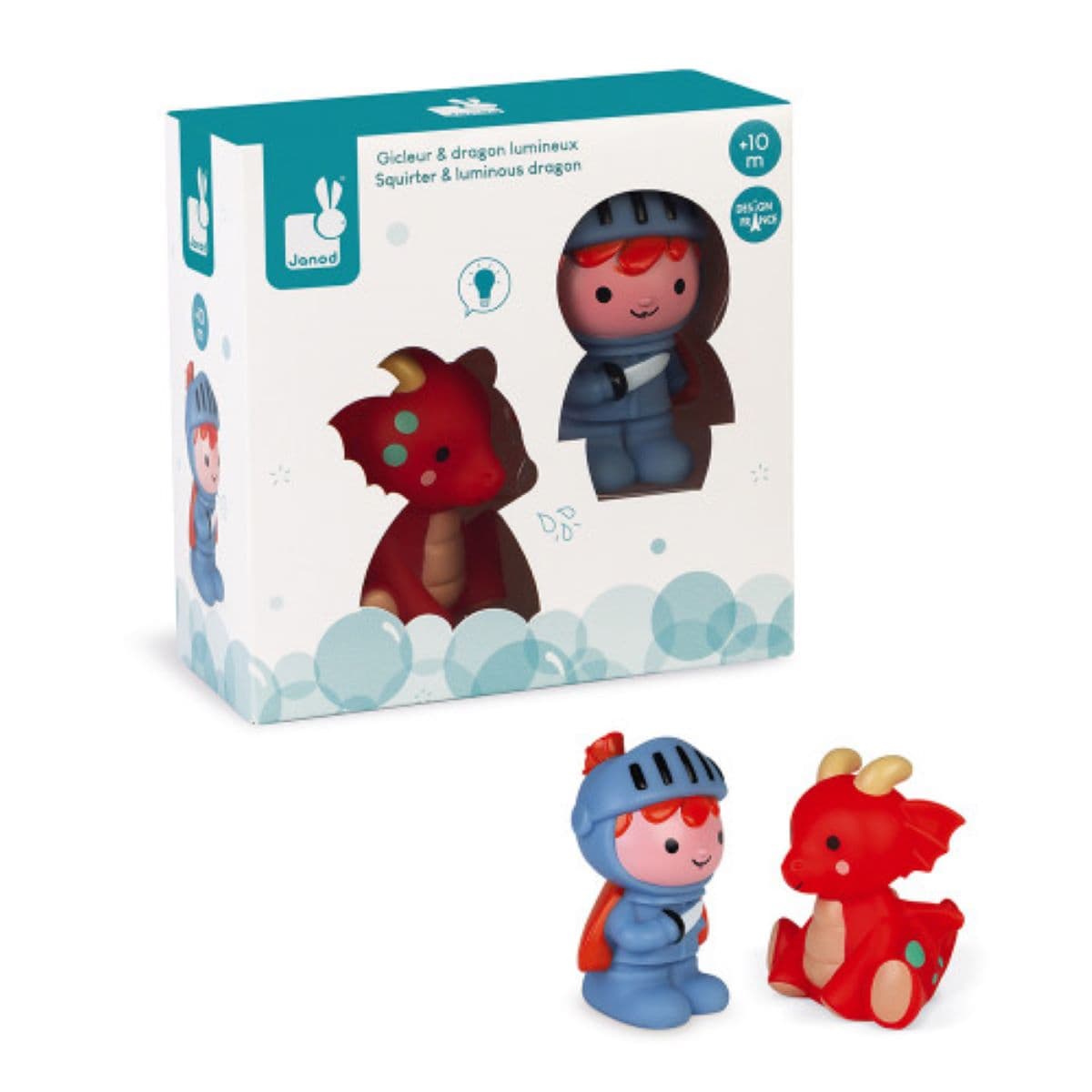 Игрушки для купания Janod Рыцарь и дракон J04701 Игрушки для купания Janod Рыцарь и дракон J04701