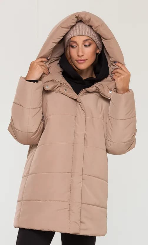 Куртка для беременных S-XXL Юла мама KIMBERLY OW-41.042 -бежевый фото 6