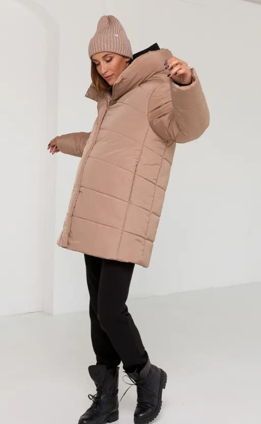 Куртка для беременных S-XXL Юла мама KIMBERLY OW-41.042 -бежевый фото 4