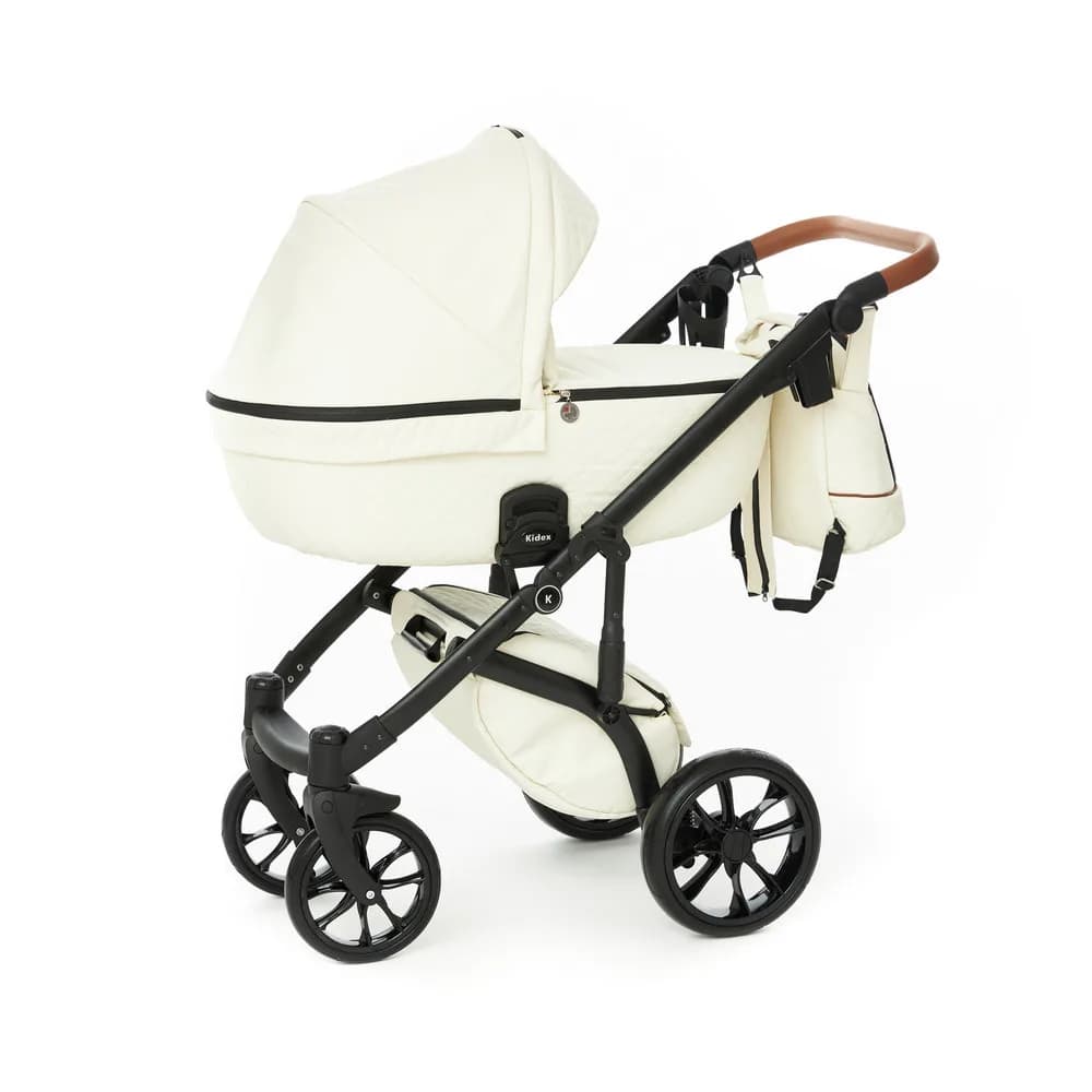 Коляска універсальна 2в1 Kidex K-Style Creme KDX0040 Handle Brown фото 5 Коляска універсальна 2в1 Kidex K-Style Creme KDX0040 Handle Brown фото 5
