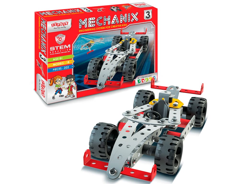 Конструктор металевий Zephyr Mechanix №3 202ел 01070 Конструктор металевий Zephyr Mechanix №3 202ел 01070