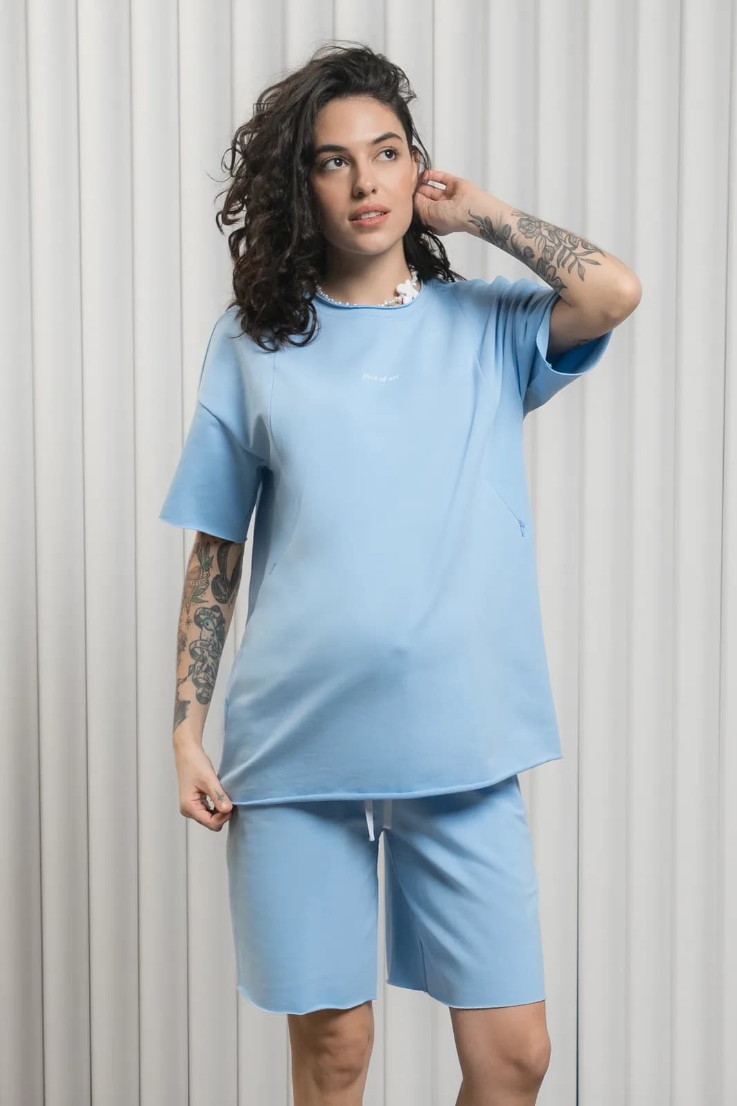 Костюм (футболка+шорти) Юла мама MIKAELA ST-24.012 блакитний фото 17 Костюм (футболка+шорти) Юла мама MIKAELA ST-24.012 блакитний фото 17