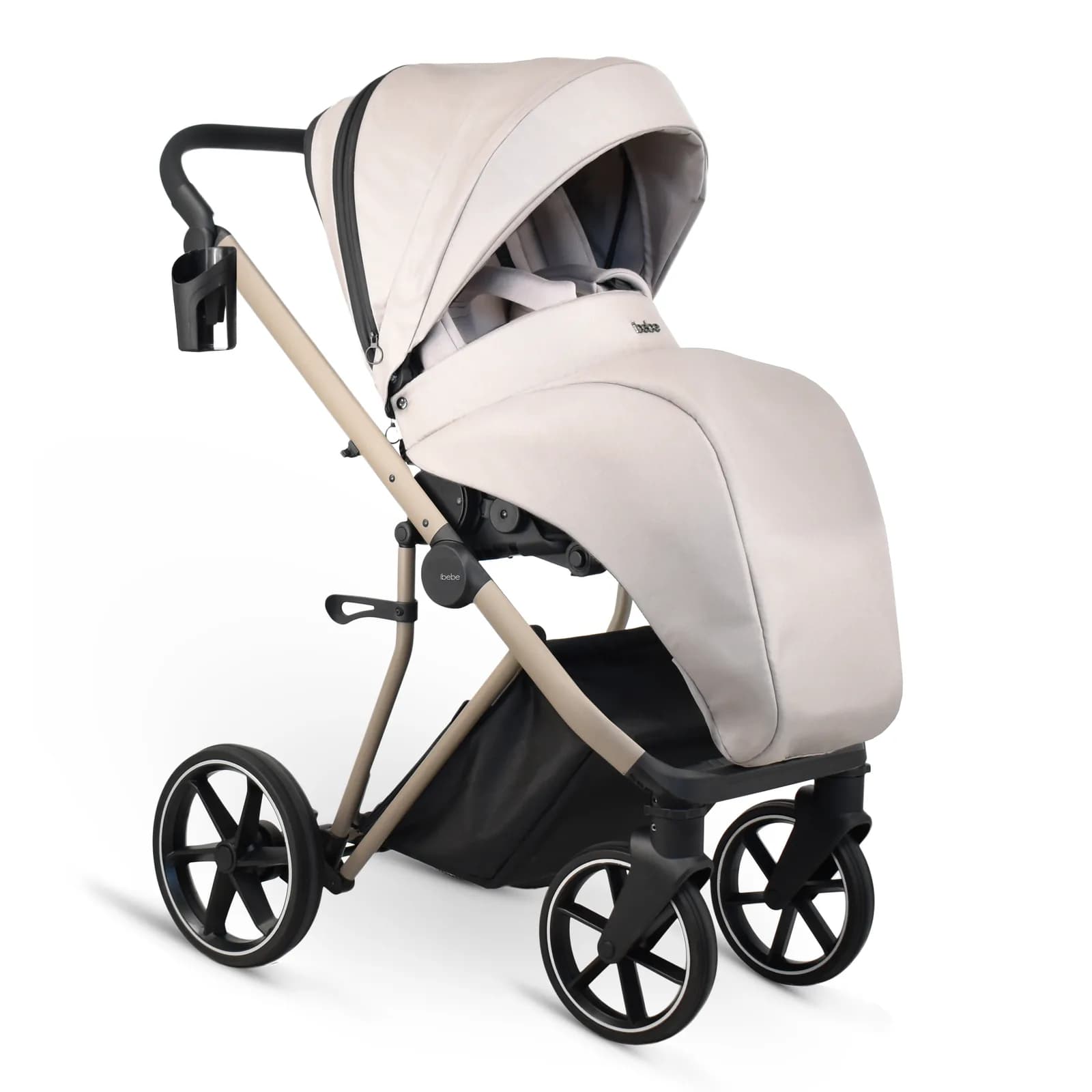 Коляска універсальна 2в1 iBebe Next 2 ib-N2-BE Beige фото 3 Коляска універсальна 2в1 iBebe Next 2 ib-N2-BE Beige фото 3