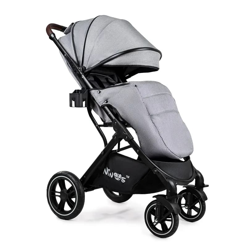 Коляска прогулянкова Ninos Nava Light Grey NN2021LG фото 5 Коляска прогулянкова Ninos Nava Light Grey NN2021LG фото 5