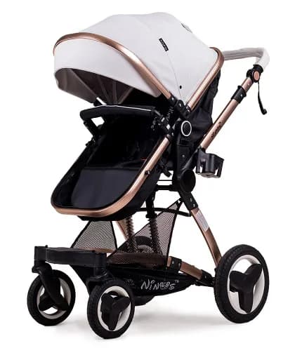 Коляска-трансформер 3в1 Ninos Bono NB3V12020BW White Gold фото 3