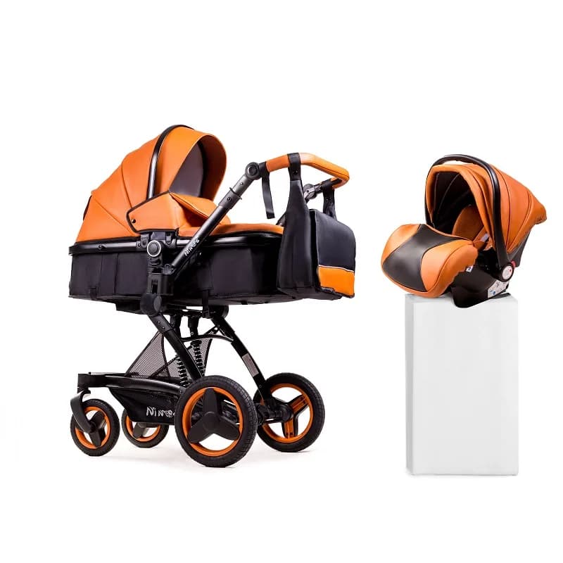 Коляска-трансформер 3в1 Ninos Bono Brown NB3V12020BBR фото 2 Коляска-трансформер 3в1 Ninos Bono Brown NB3V12020BBR фото 2