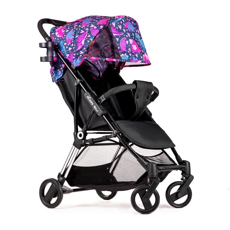 Коляска прогулочная Ninos Mini 2 Pink Dino NM2020PD фото 2 Коляска прогулочная Ninos Mini 2 Pink Dino NM2020PD фото 2
