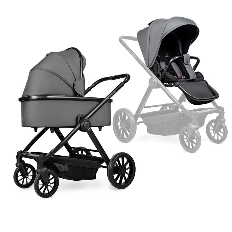 Коляска универсальная 2в1 Ninos Estrella NE2024GRB Grey Black