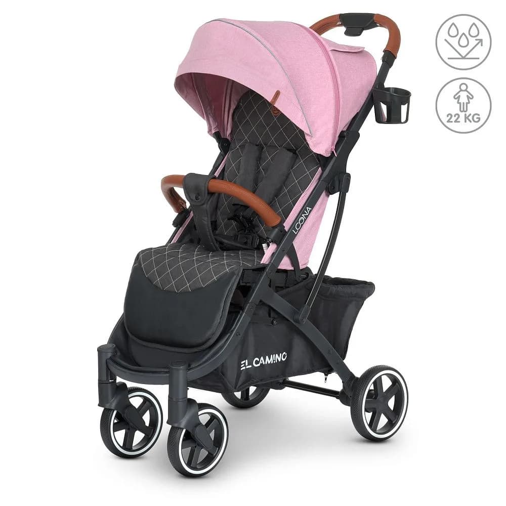 Коляска прогулянкова El Camino Loona ME 1090L Pink фото 4 Коляска прогулянкова El Camino Loona ME 1090L Pink фото 4