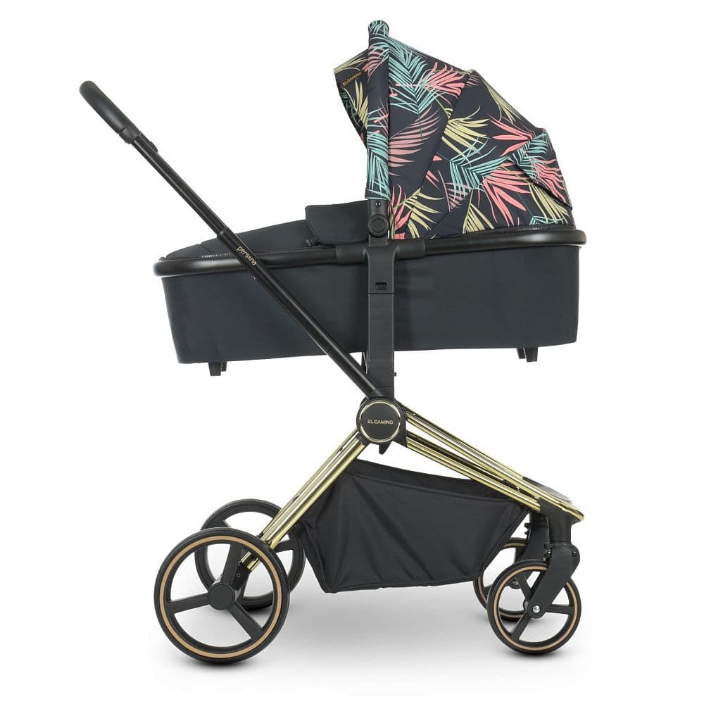 Коляска универсальная 2в1 El Camino Persona ME 1091-G Black Pink Palm