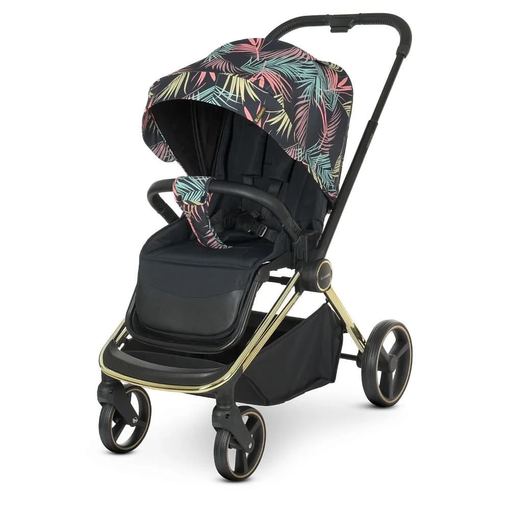 Коляска универсальная 2в1 El Camino Persona ME 1091-G Black Pink Palm фото 4 Коляска универсальная 2в1 El Camino Persona ME 1091-G Black Pink Palm фото 4