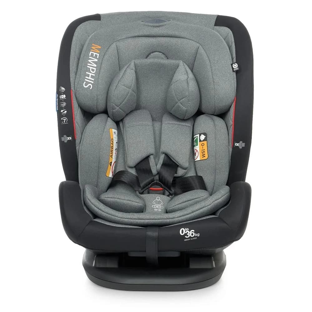 Автокресло El Camino ME 1093 Memphis Gray Black фото 3
