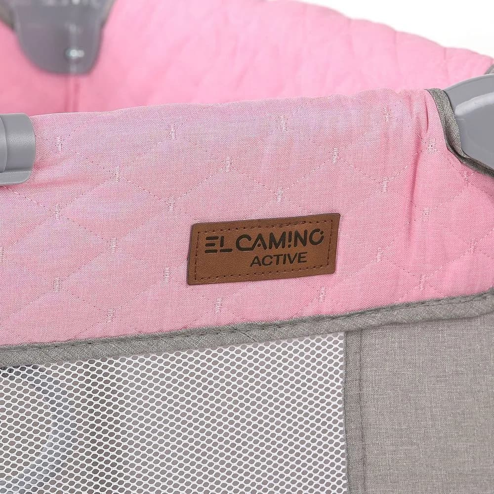 Манеж El Camino Castle ME 1097 Pink Gray фото 3 Манеж El Camino Castle ME 1097 Pink Gray фото 3