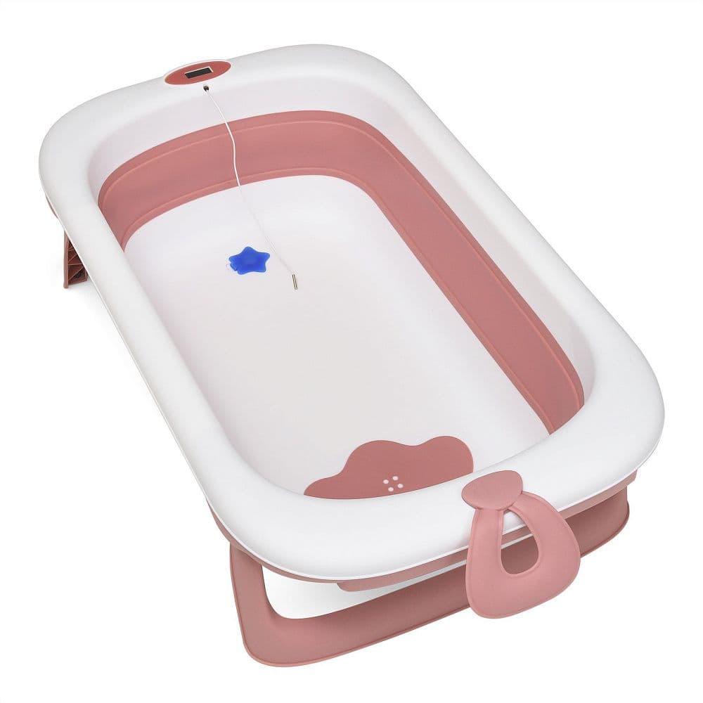 Ванна дитяча складна з термометром El Camino T-Control ME 1106 Pink