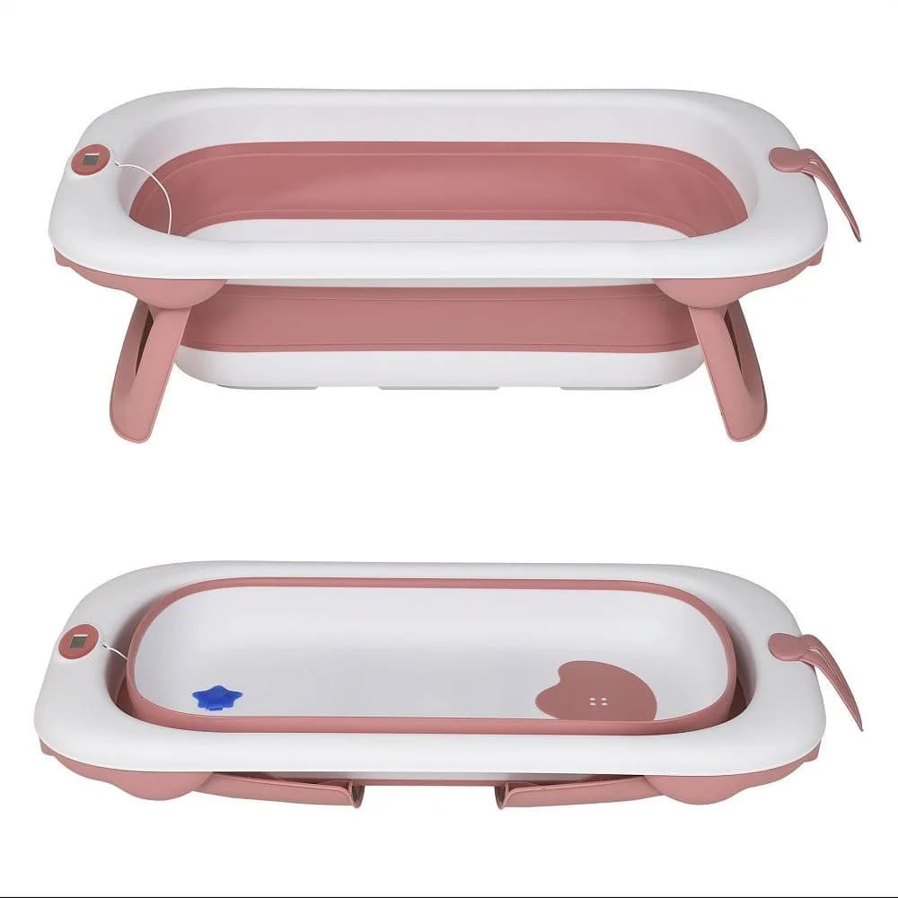 Ванна дитяча складна з термометром El Camino T-Control ME 1106 Pink фото 2