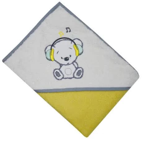 Рушник ЕКО OK-7 Ведмедик у навушниках 100x100 см OK-07.03 фото 2 Рушник ЕКО OK-7 Ведмедик у навушниках 100x100 см OK-07.03 фото 2
