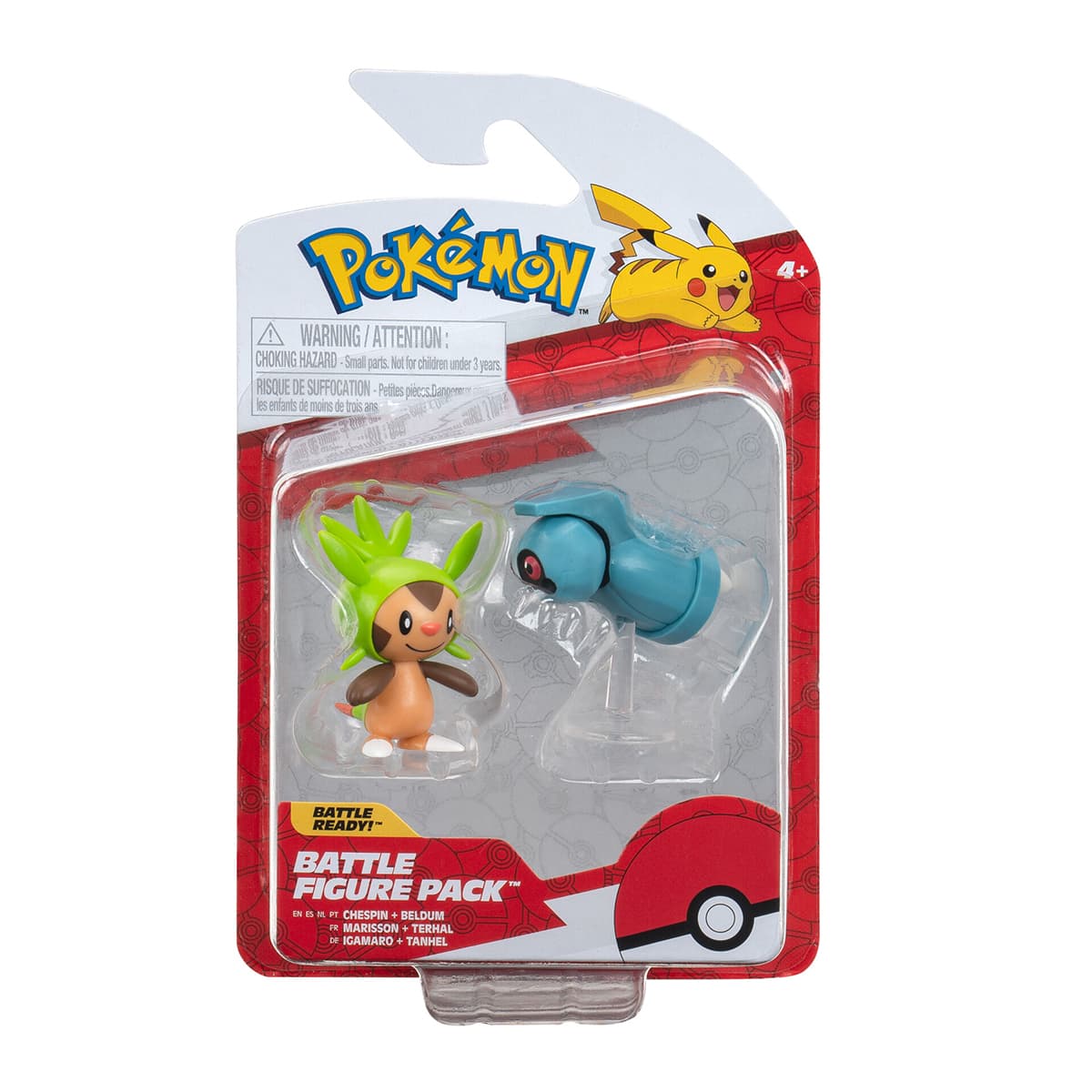 Ігровий набір фігурок Pokemon W16 Чеспін і Белдум PKW3014