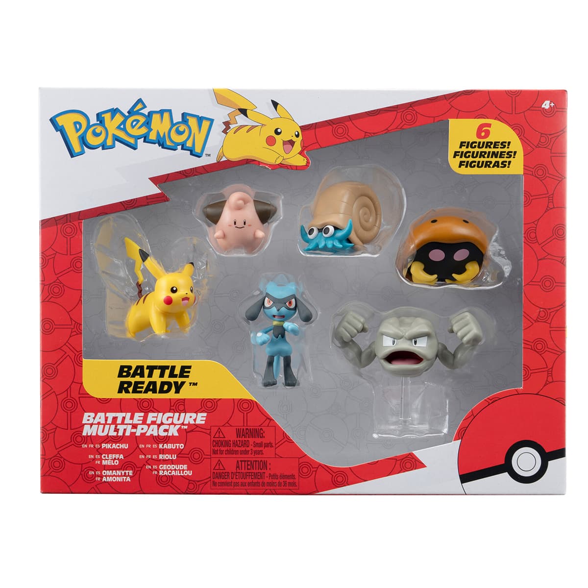 Игровой набор фигурок Pokemon W7 Пикачу, Клеффа, Риолу, Геодуд, Оманайт, Кабуто PKW3613 Игровой набор фигурок Pokemon W7 Пикачу, Клеффа, Риолу, Геодуд, Оманайт, Кабуто PKW3613
