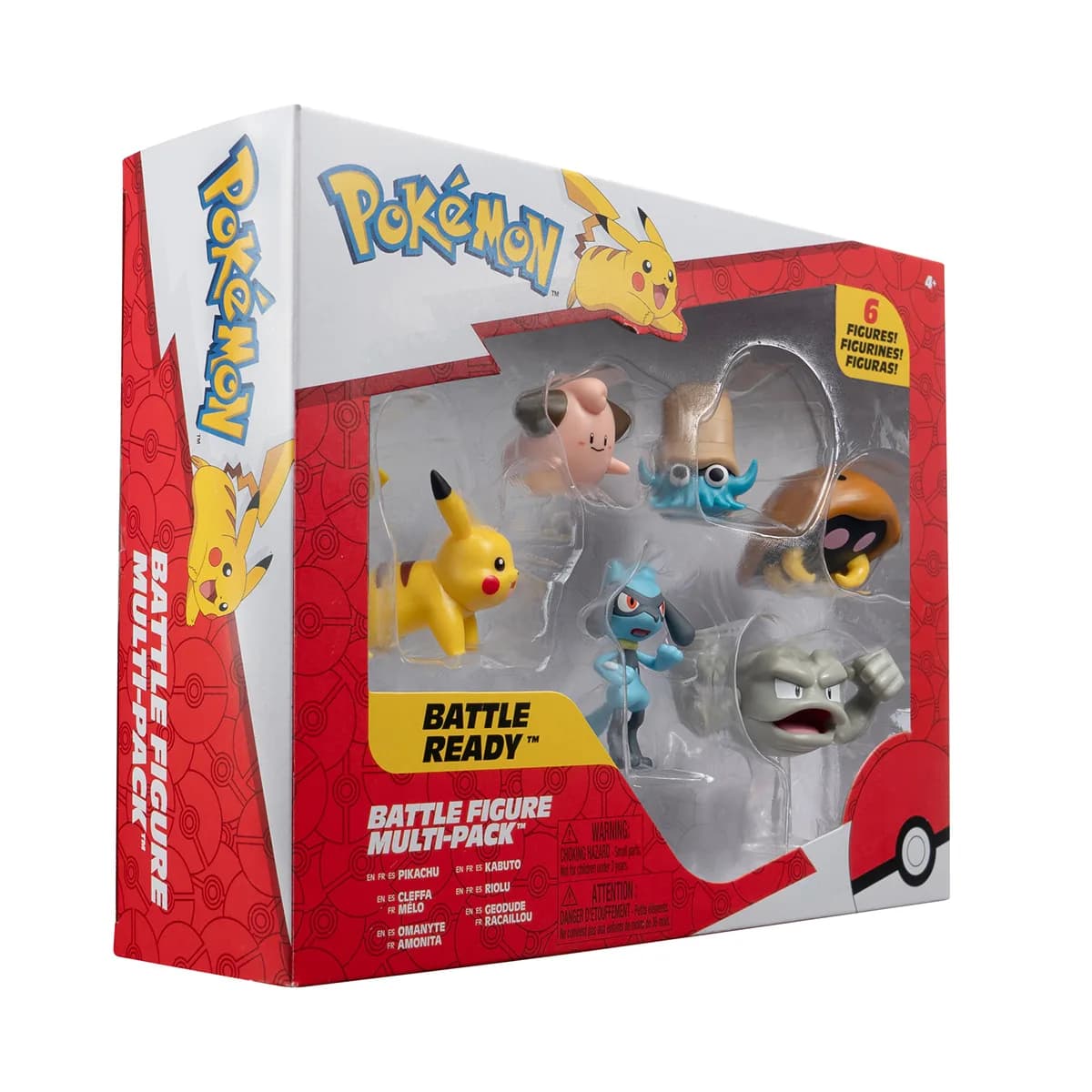 Игровой набор фигурок Pokemon W7 Пикачу, Клеффа, Риолу, Геодуд, Оманайт, Кабуто PKW3613 фото 2 Игровой набор фигурок Pokemon W7 Пикачу, Клеффа, Риолу, Геодуд, Оманайт, Кабуто PKW3613 фото 2