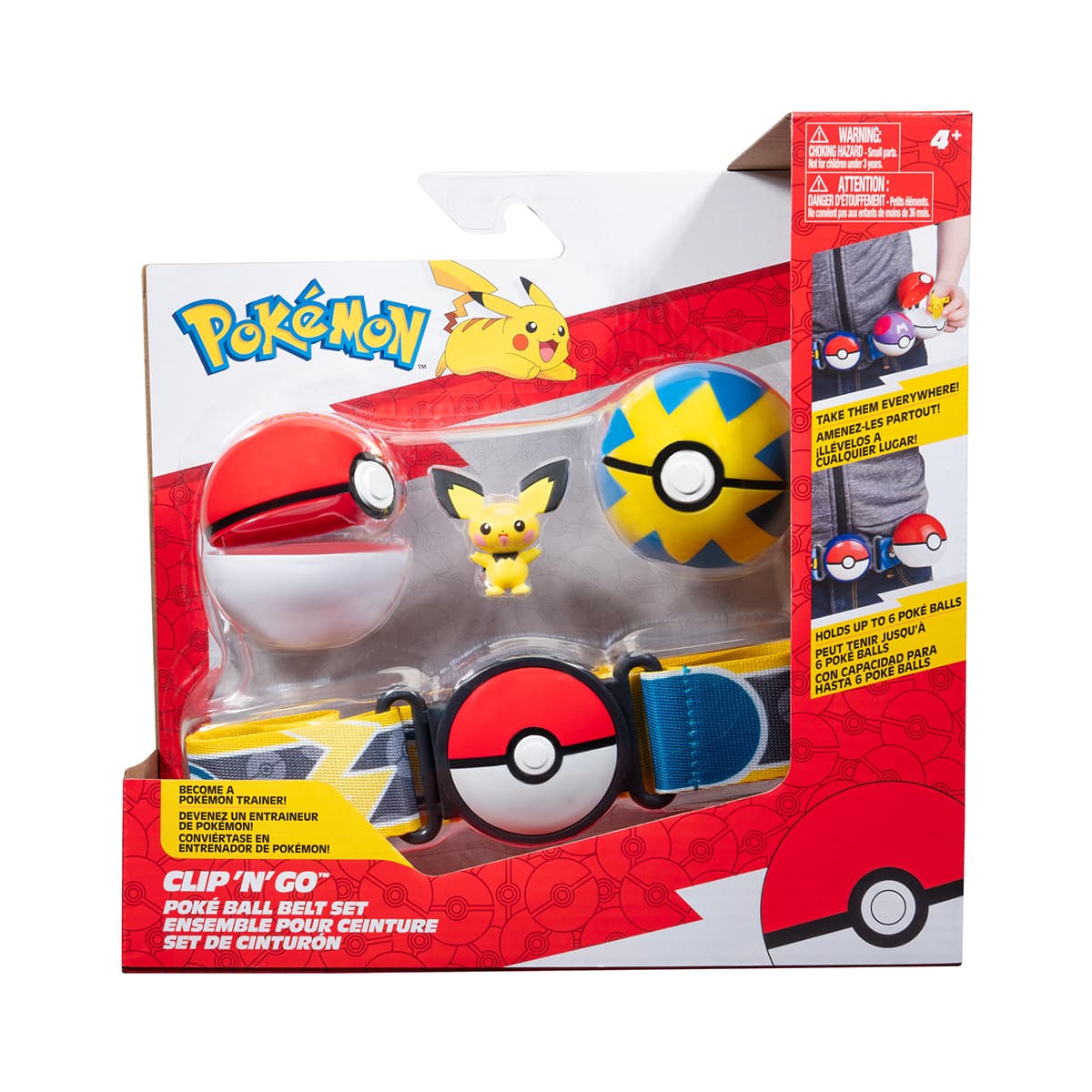 Ігровий набір Pokemon W14 Пояс з покеболами Пічу PKW3643