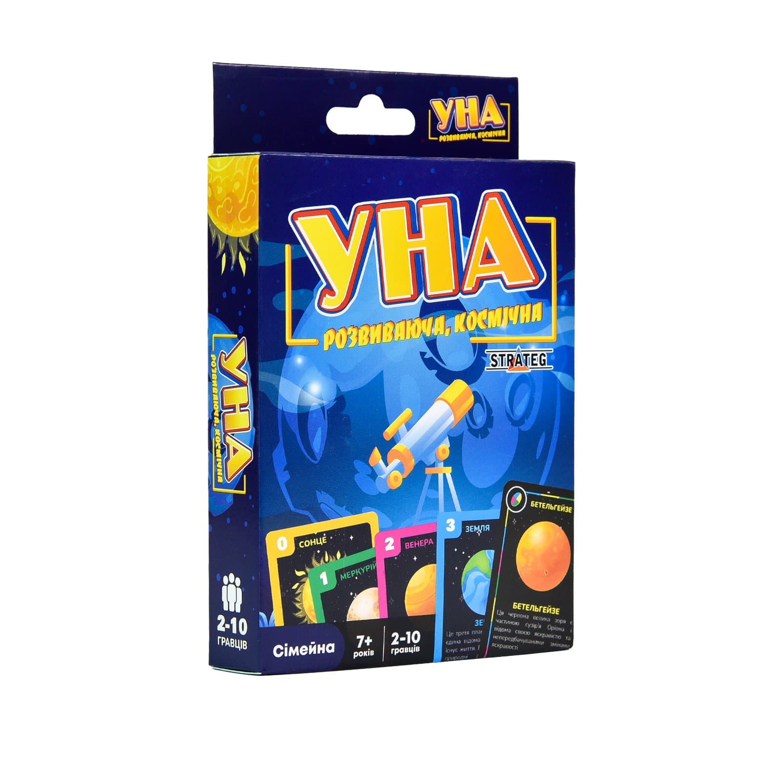 Игра настольная Strateg УНА Космическая 30448 Игра настольная Strateg УНА Космическая 30448