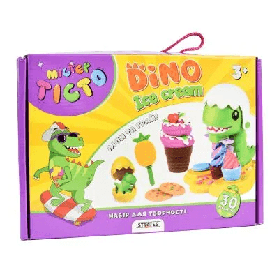 Набор для лепки Strateg Мистер тесто Dino Ice Cream 41024 Набор для лепки Strateg Мистер тесто Dino Ice Cream 41024