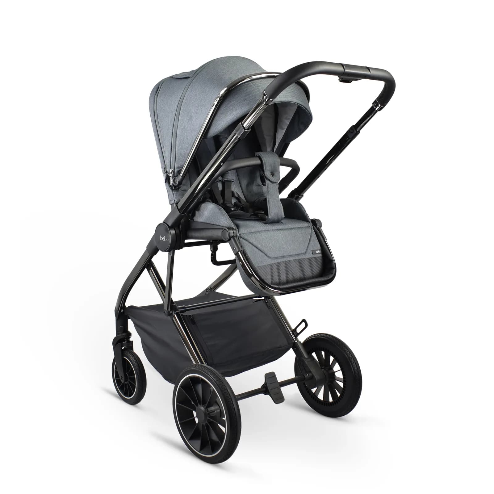 Коляска универсальная 2в1 iBebe Pro 03 ib-Pro-03 Grey фото 4