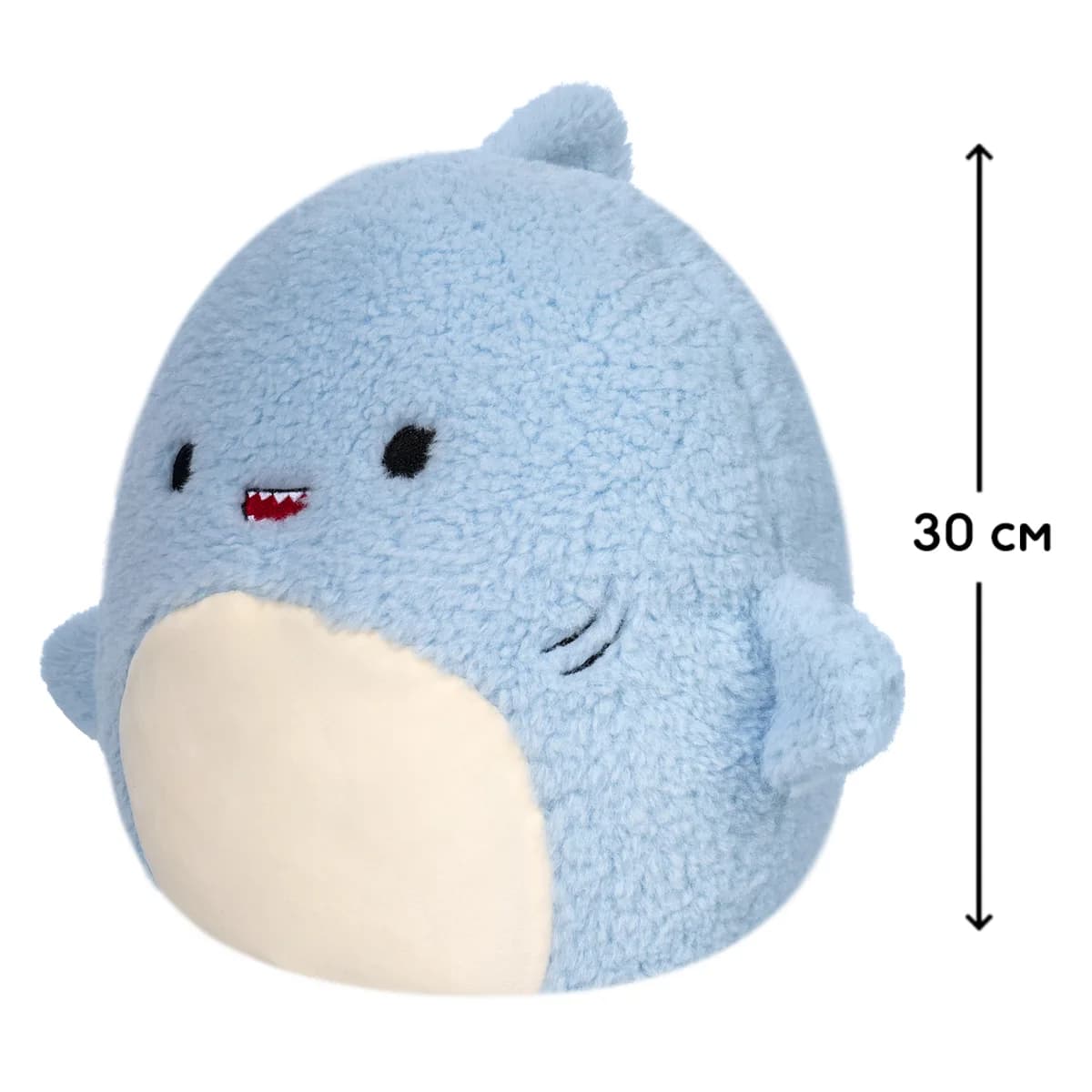 Іграшка м'яка Squishmallows Акула Дейві 30см SQCR03538 фото 2 Іграшка м'яка Squishmallows Акула Дейві 30см SQCR03538 фото 2
