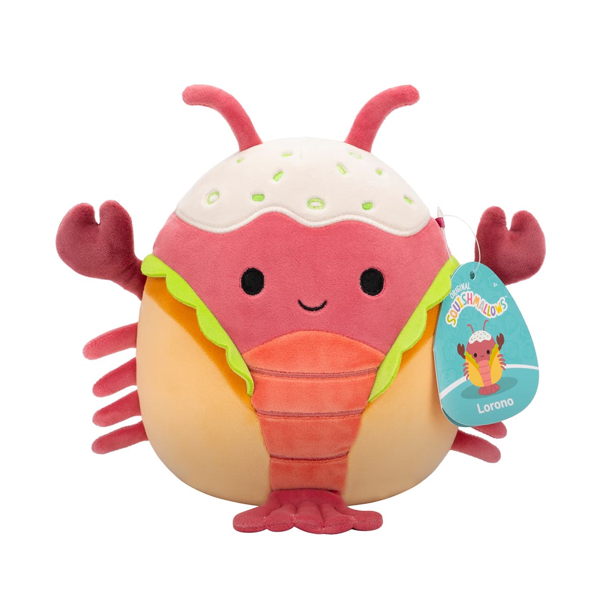 Іграшка м'яка Squishmallows Лобстер Лороно 19см SQCR06592