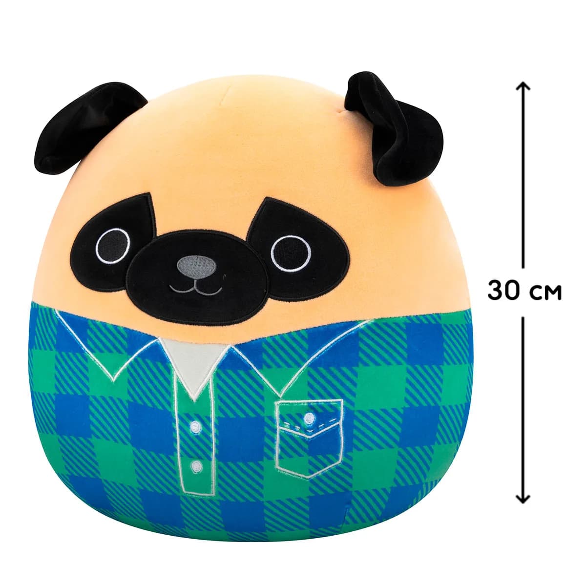 Іграшка м'яка Squishmallows Мопс Принц 30см SQCR06622 фото 7 Іграшка м'яка Squishmallows Мопс Принц 30см SQCR06622 фото 7