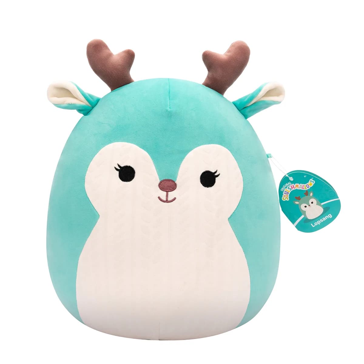 Игрушка мягкая Squishmallows Олень Лопсанг 30см SQCR06688 фото 5 Игрушка мягкая Squishmallows Олень Лопсанг 30см SQCR06688 фото 5