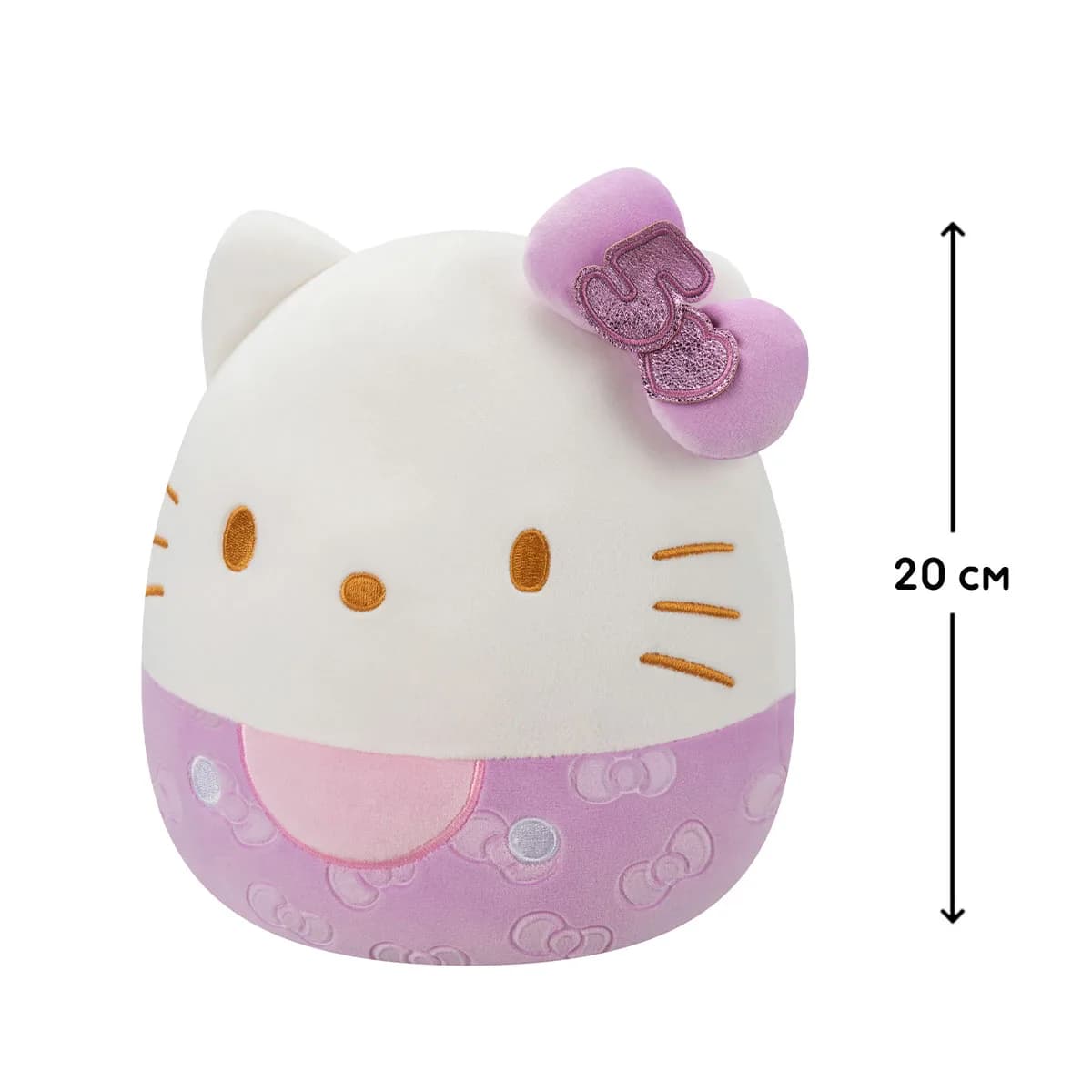 Игрушка мягкая Squishmallows Хэллоу Китти в пурпурном 20см SQSN00499 фото 7 Игрушка мягкая Squishmallows Хэллоу Китти в пурпурном 20см SQSN00499 фото 7