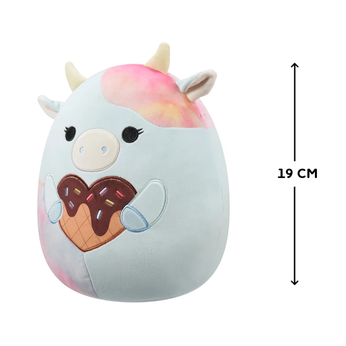 Игрушка мягкая Squishmallows Коровка Каедия 19см SQVA00861 фото 4 Игрушка мягкая Squishmallows Коровка Каедия 19см SQVA00861 фото 4
