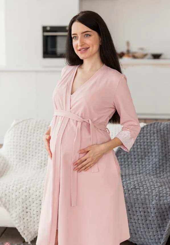 Комплект MAYA (ночная рубашка+халат) S-XXL Юла мама NW-3.1.4 фото 3 Комплект MAYA (ночная рубашка+халат) S-XXL Юла мама NW-3.1.4 фото 3