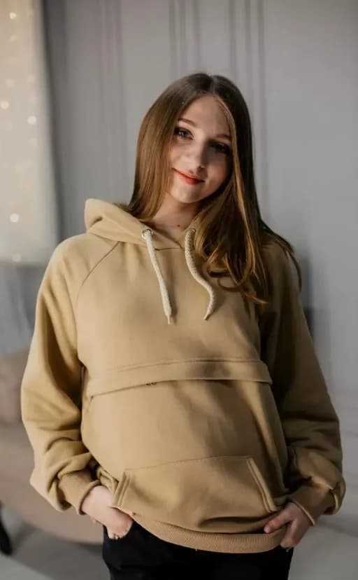Батнік для вагітних і годвання S-XXXL HN B-99908 -коричневий фото 3 Батнік для вагітних і годвання S-XXXL HN B-99908 -коричневий фото 3