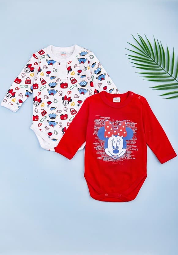 Набор боди 56-92 Disney Minnie 2шт MN18363