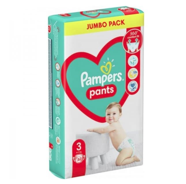 Подгузники-трусики Pampers Pants 3 62шт 81748914 Подгузники-трусики Pampers Pants 3 62шт 81748914