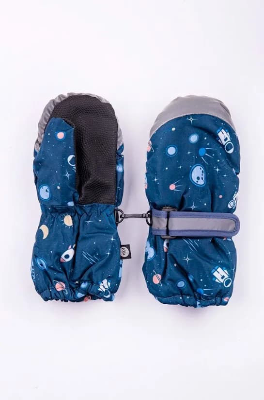 Рукавиці 2-4 YO! REN-0237C -синій фото 2 Рукавиці 2-4 YO! REN-0237C -синій фото 2