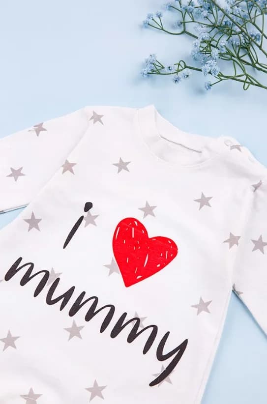 Комбинезон детский "I love mummy" Murat Baby 3-12 ТО AVK7494-1 - молочный фото 3