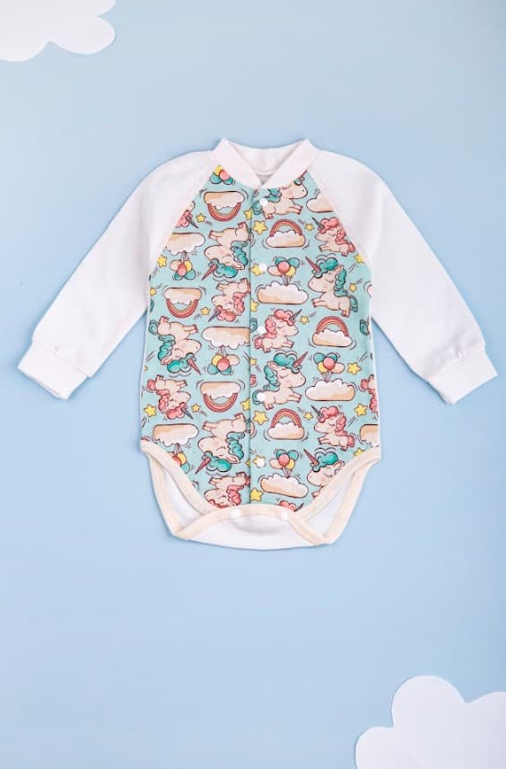 Боди 68-86 Happy Tot 9-052ф-бирюзовый