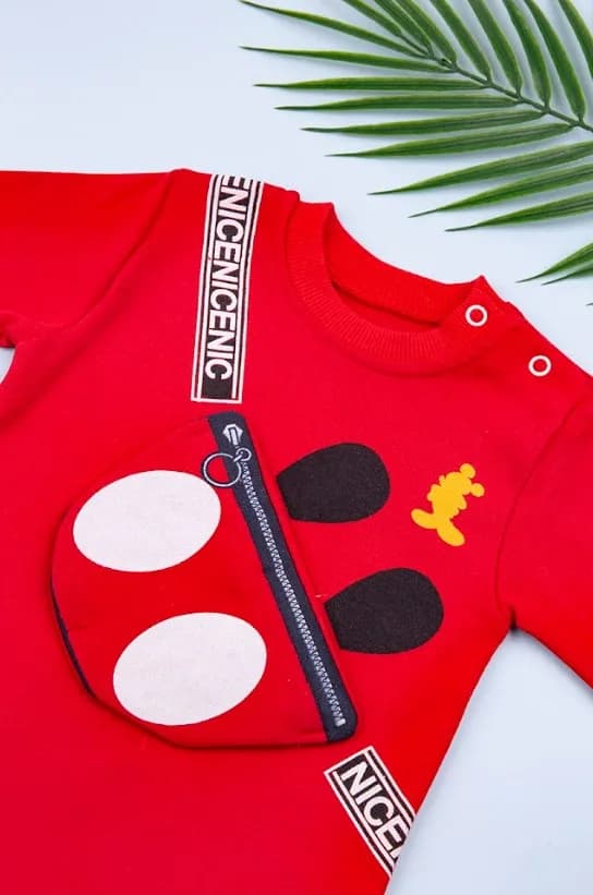 Комбінезон дитячий Mickey 3-9 ТО 050 - червоний фото 2