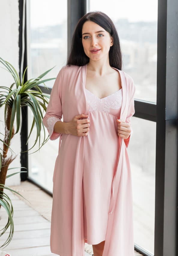 Комплект MAYA (ночная рубашка+халат) S-XXL Юла мама NW-3.1.4