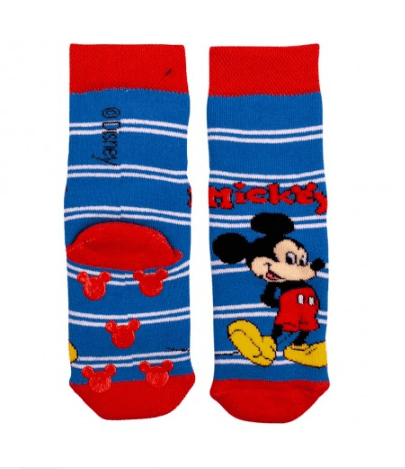 Шкарпетки з гальмами Mickey Disney 1шт MC17064-Блакитний/червоний Шкарпетки з гальмами Mickey Disney 1шт MC17064-Блакитний/червоний