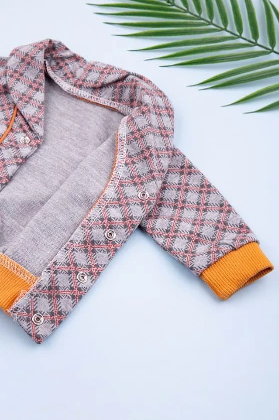 Комплект для новонароджених (боді довг.рук+штани+кофтина) 0-9 Pakel 0141 -сірий фото 7 Комплект для новонароджених (боді довг.рук+штани+кофтина) 0-9 Pakel 0141 -сірий фото 7