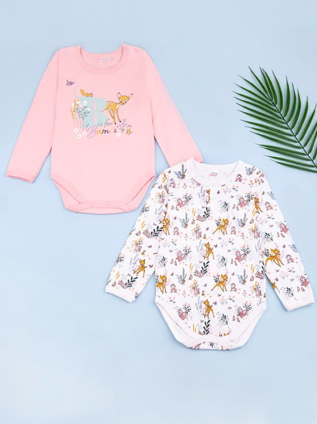 Набір боді 56-92 Disney Bambi 2шт BA18527 Набір боді 56-92 Disney Bambi 2шт BA18527