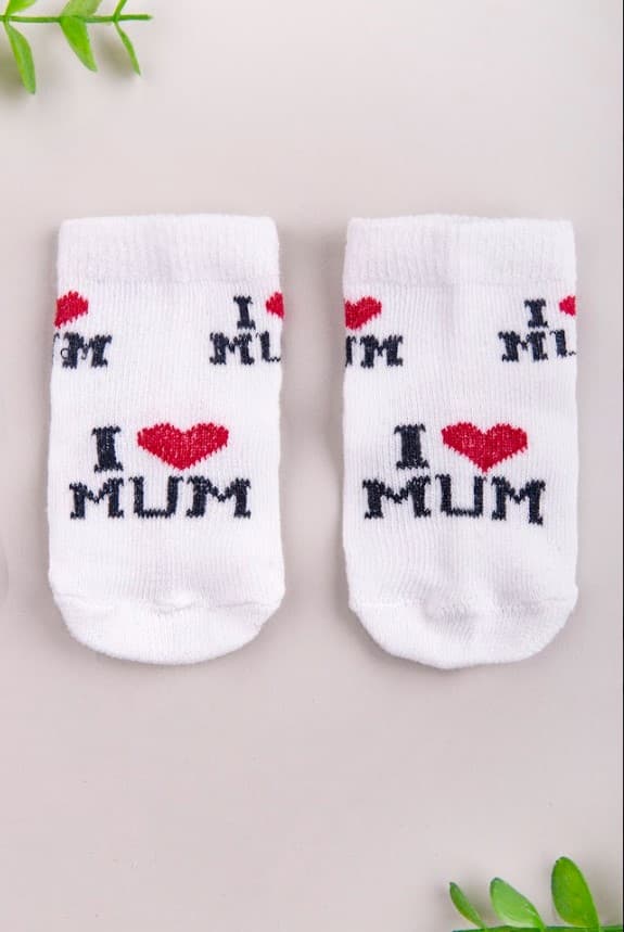 Носки "Я люблю маму" 0-6 Twins Baby 1416